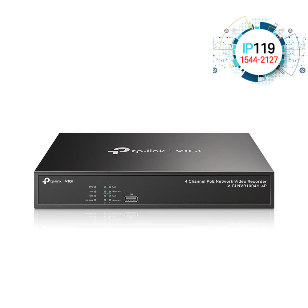 TPLINK 티피링크 PoE VIGI NVR1004H-4P-2TB 2TB 저장소