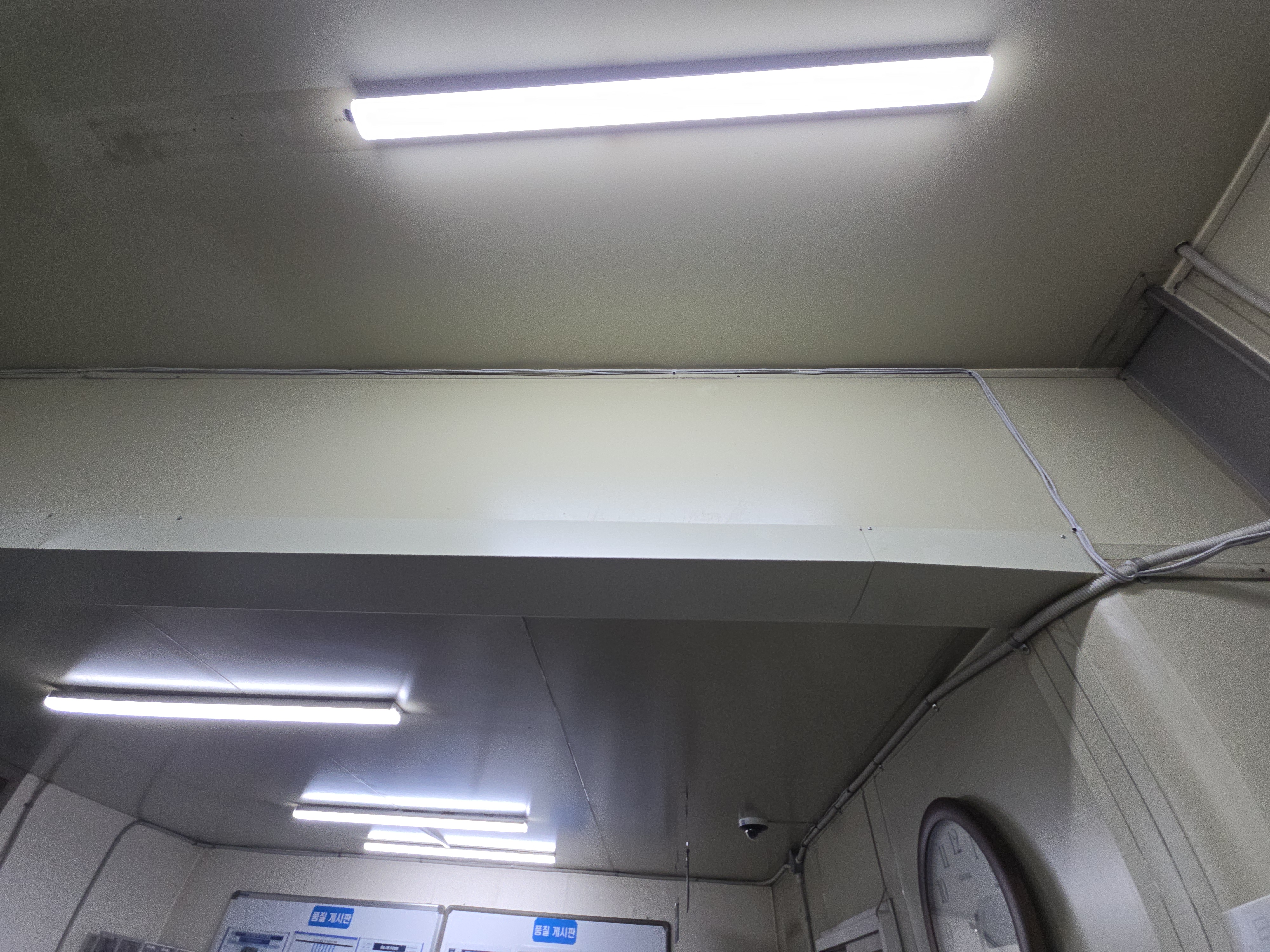 공장 선 천장으로 설치 다 해두니까 좋네여